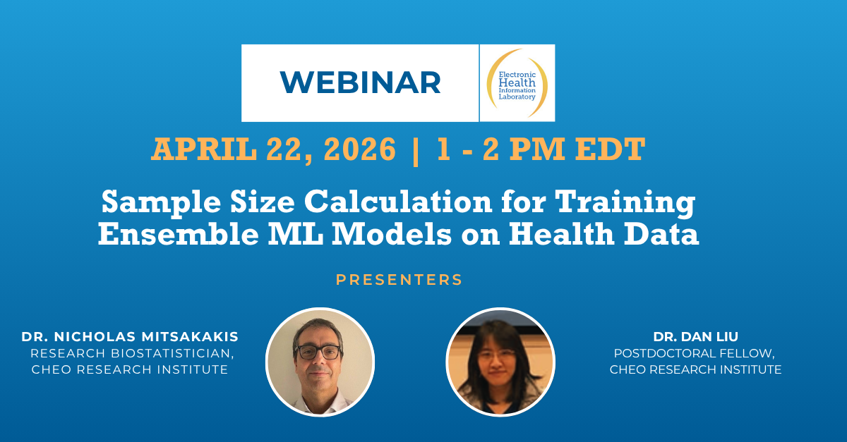 Webinar: Sample Size Calculation for Training Ensemble ML Models on Health Data